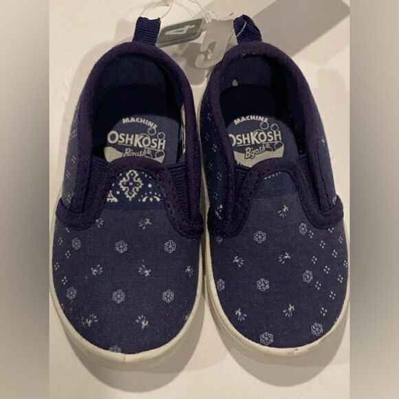NWT Paisley Floral Toddler Slip-On Loafers Slippers Shoes by OshKosh B’gosh - Picture 2 of 8